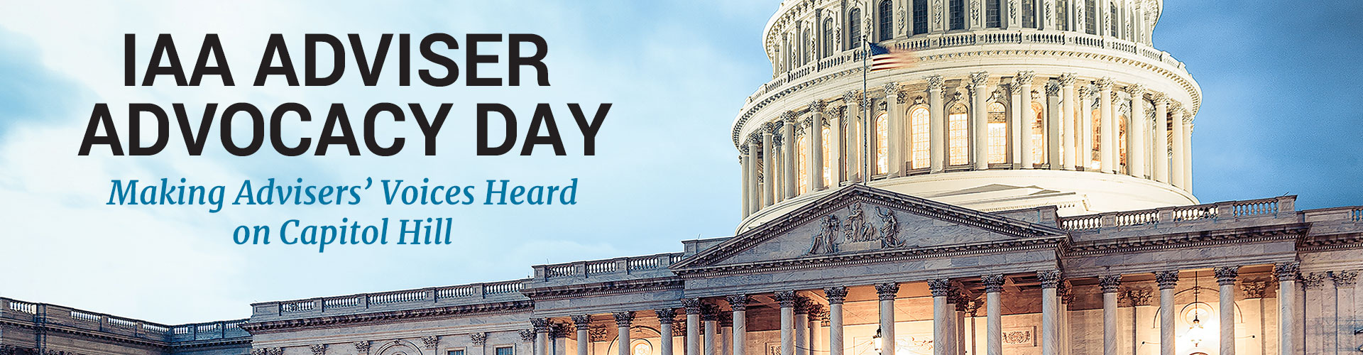 IAA Adviser Advocacy Day - Making Advisers' Voices Heard on Capitol Hill