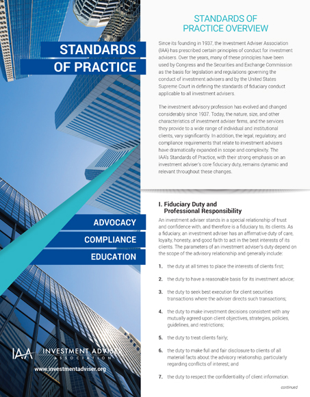 Standards of Practice report cover